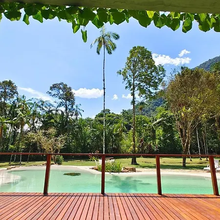 Villa Cambuca - Linda Casa Com Piscina E Lago Perto Das Mais Belas Praias Do Norte De Ubatuba-3